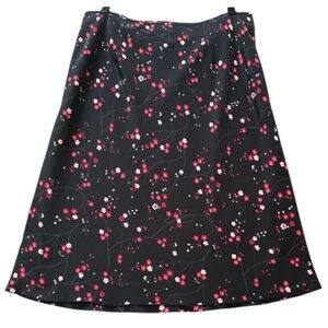 Vintage Express Y2K Floral Midi Skirt Side Zipper Fairy Whimsygoth 9/10